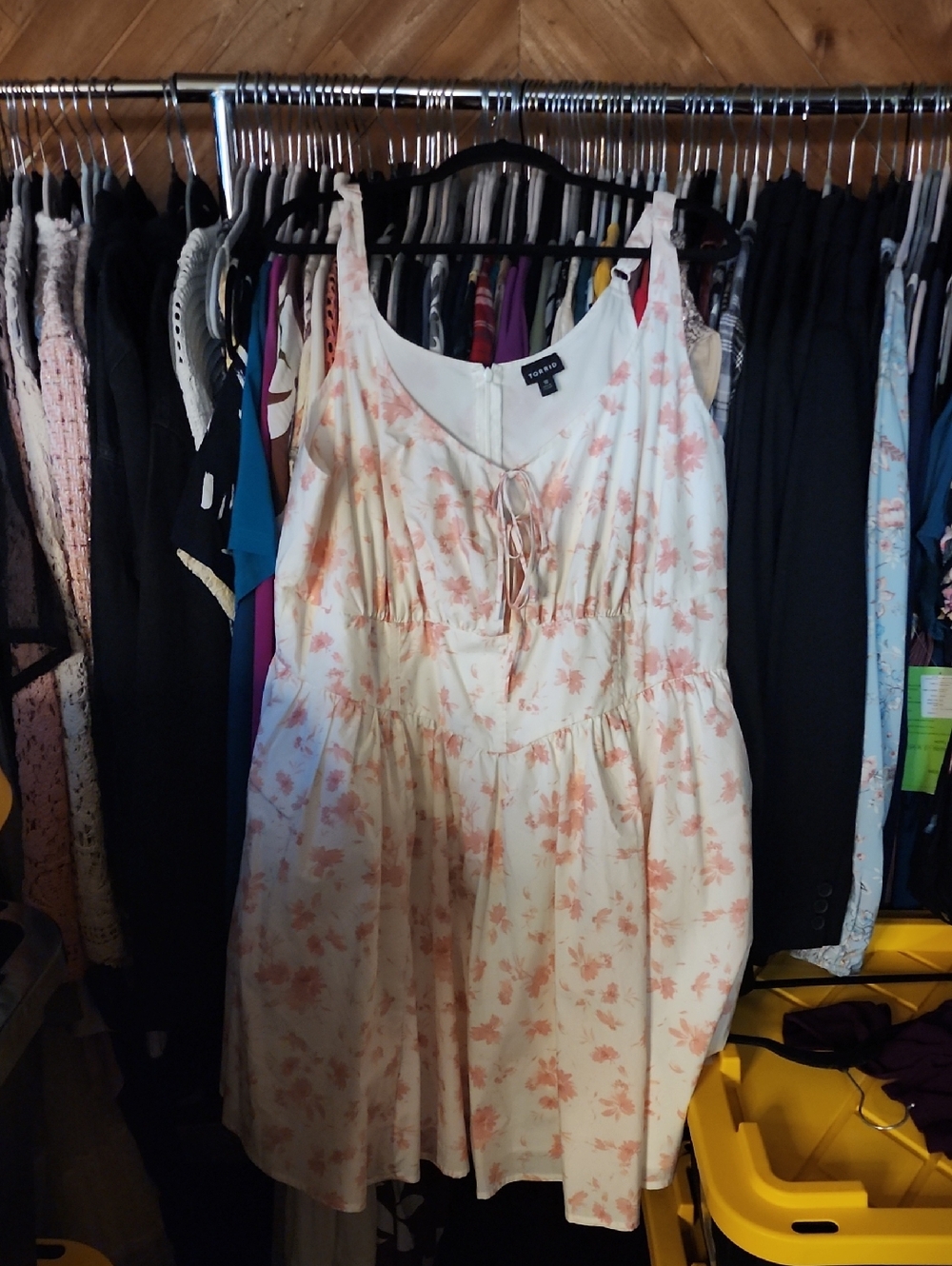 White punk floral dress